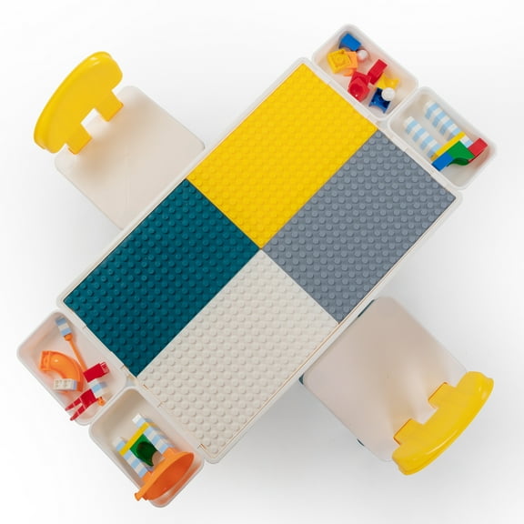 Euroco Durable Toddler Swing Sets, Plastic White, 71.7'' x 67.7'' x 45.3''