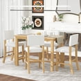 thumbnail image 1 of Euroco 5 Piece Dining Table Set  for 4, 52" Counter Height Table Set with 4 Chairs  for Small Space, 1 of 7