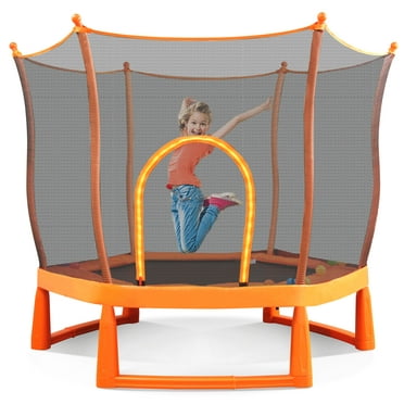 Little Tikes Easy Store 3-Foot Trampoline, with Hand Rail, Blue ...