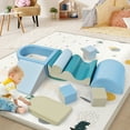 thumbnail image 1 of EUROCOSoft Foam Blocks Play Equipment Climber, Lightweight Couch Kids for Crawling and Sliding, Indoor Climb and Crawl Activity Play Set, 1 of 6