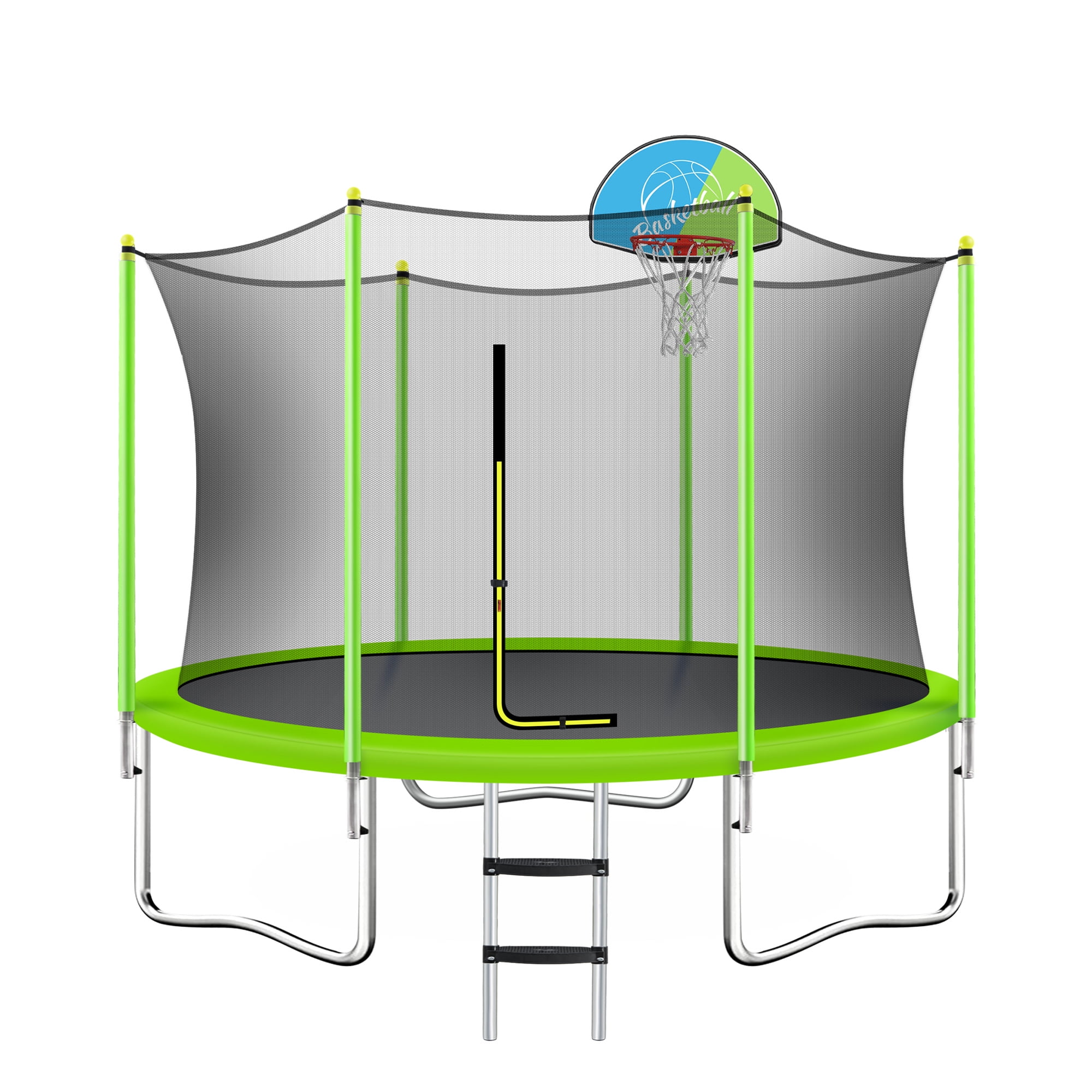 EUROCO 900LBS 10FT Trampoline for 34 Kids Adults,Trampoline with