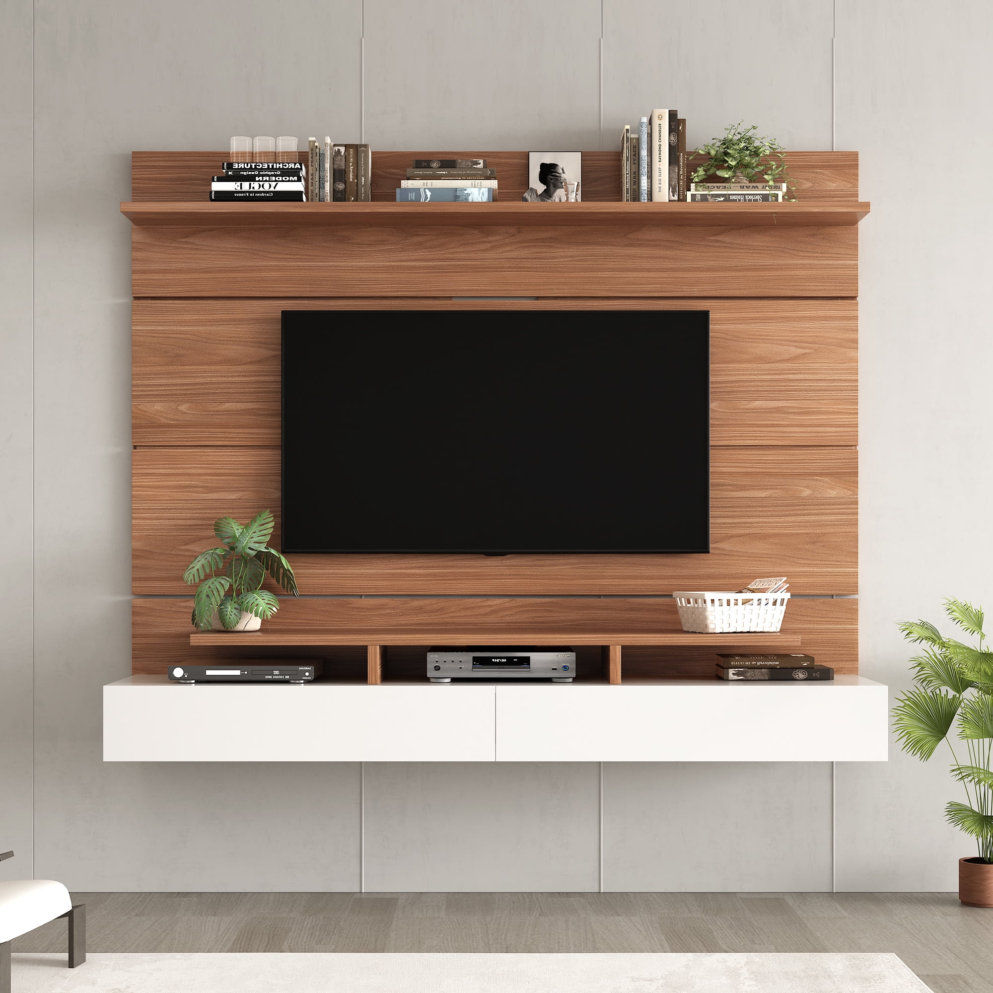 EUROCO Floating TV Stand Wall Mounted for TVs up to 85",Modern TV Stand