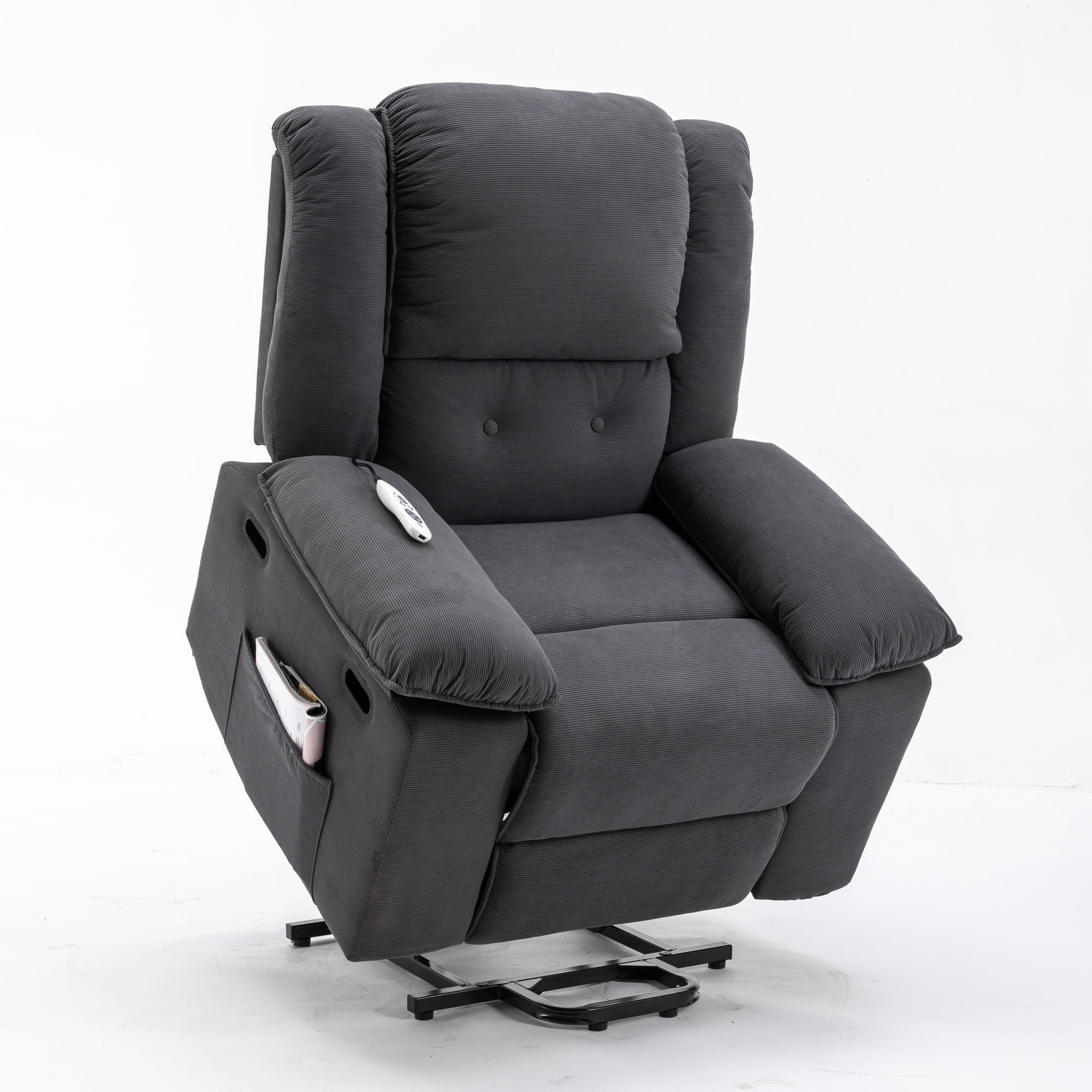 EUROCO Linen Power Lift Recliner Chair Recliners for Elderly with ...