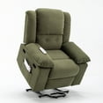 EUROCO Linen Power Lift Recliner Chair Recliners for Elderly with