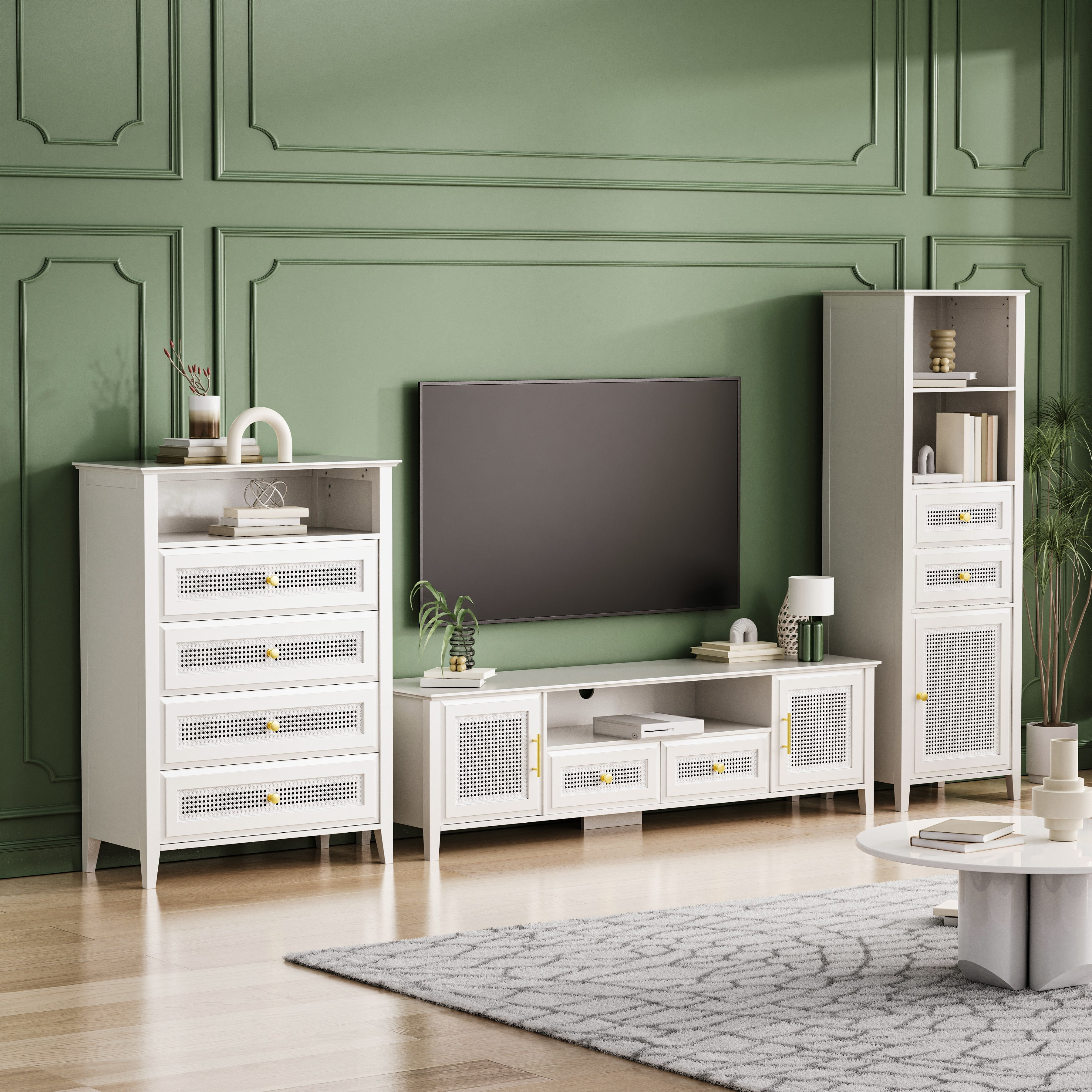 Tv console set outlet