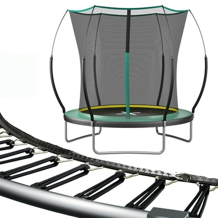 EUROCO 1500LBS Springfree 6FT Trampoline for Kids and Adults, No Gap Outdoor Trampoline for Backyard