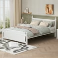 thumbnail image 1 of EUROCO Wood Platform Bed with Slat Support, Multiple Sizes (Queen), 1 of 8