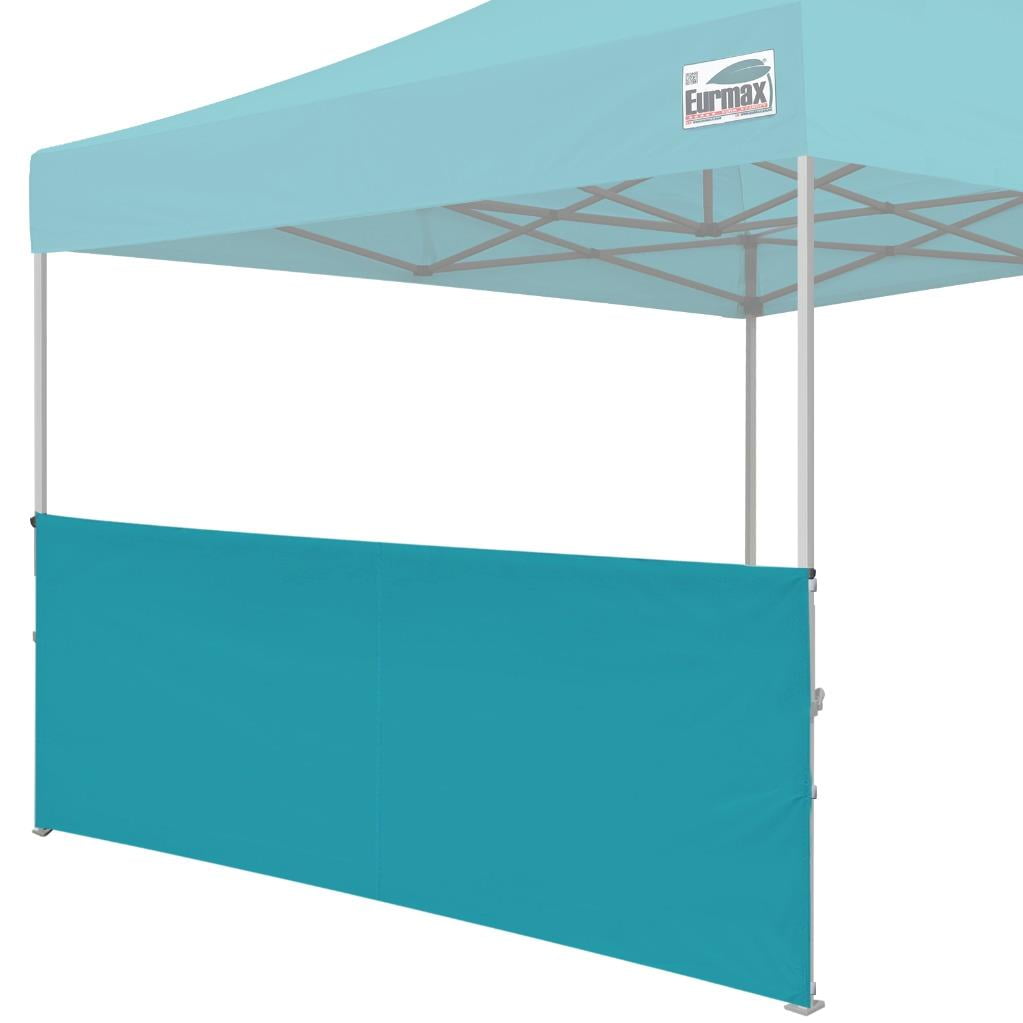 Canopy SunWall, Toldo Desplegable De 10 X 10 Pies Para Kioscos Instantaneos 1 Paquete De Pared Lateral Solo Con Revestimiento Plateado Blanco