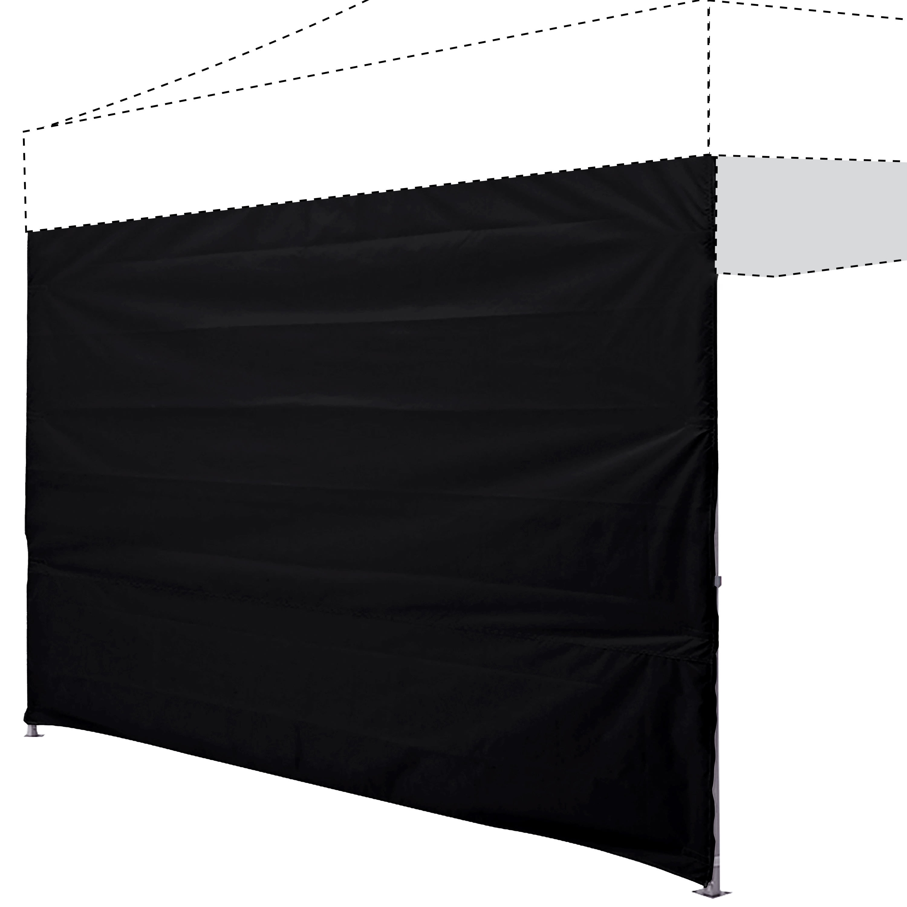 EUROMAX Instant Sun Shade Wall for 10x10FT Pop-up Tent Canopy, 1 Pack ...