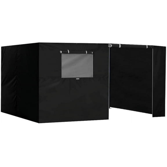 Eurmax USA 10x15 Zippered Walls for Canopy Tent,4 Walls ONLY (10x15,Black)