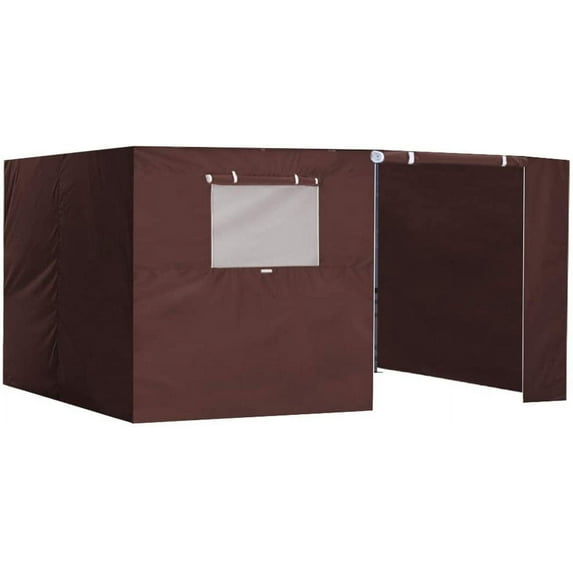 Eurmax USA 10x15 Zippered Walls for Canopy Tent,4 Walls ONLY (10x15,Brown)