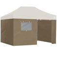 thumbnail image 1 of Eurmax USA 10x15 Zippered Walls for Canopy Tent,4 Walls ONLY (10x15,Khaki), 1 of 4