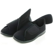 EUROPEAN SOFTEST Men's 80D High Density Memory Foam Diabetic Shoes with Adjustable Closures