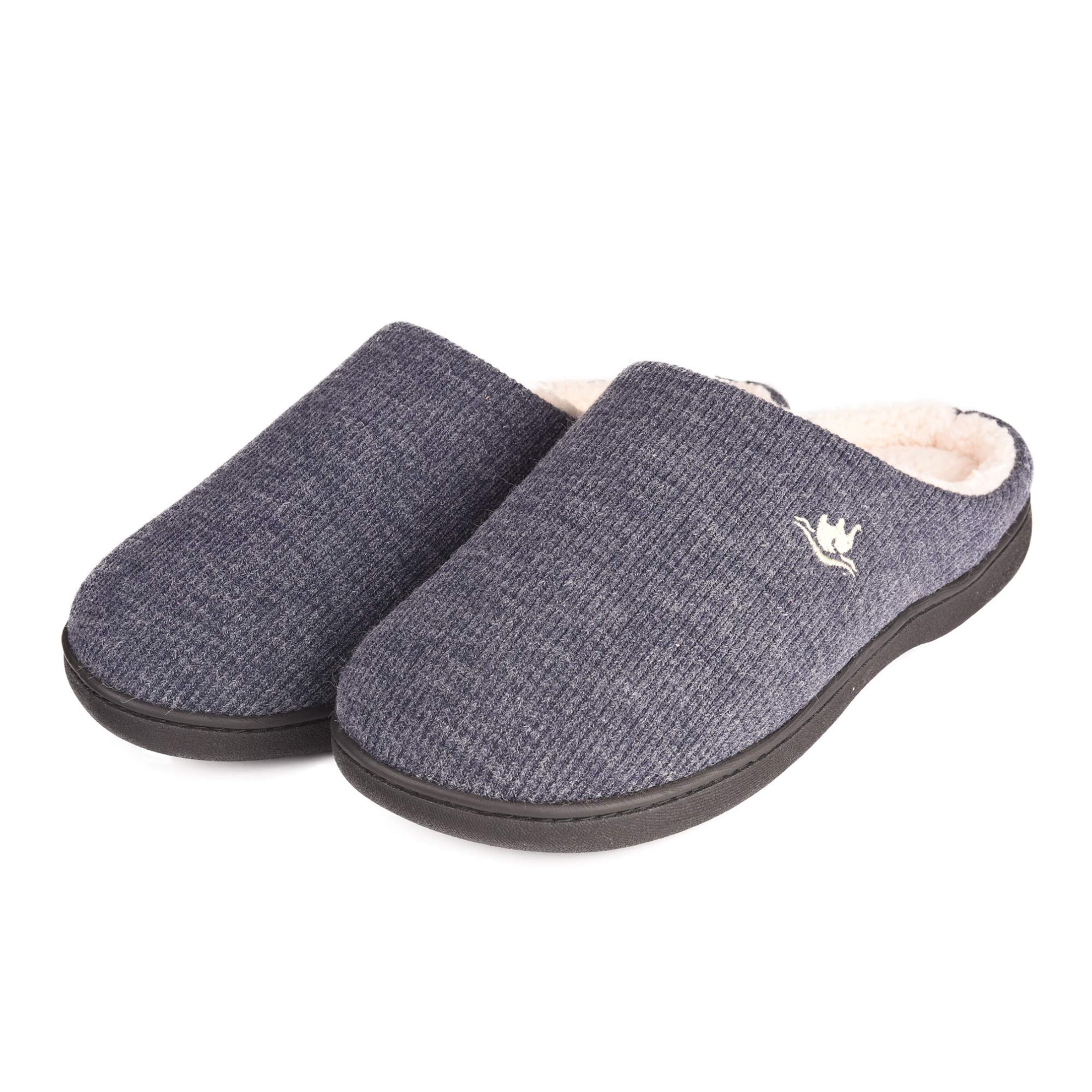 EUROPEAN SOFTEST Men s Memory Foam Slippers Indoor Outdoor Clog Style French Terry Lining