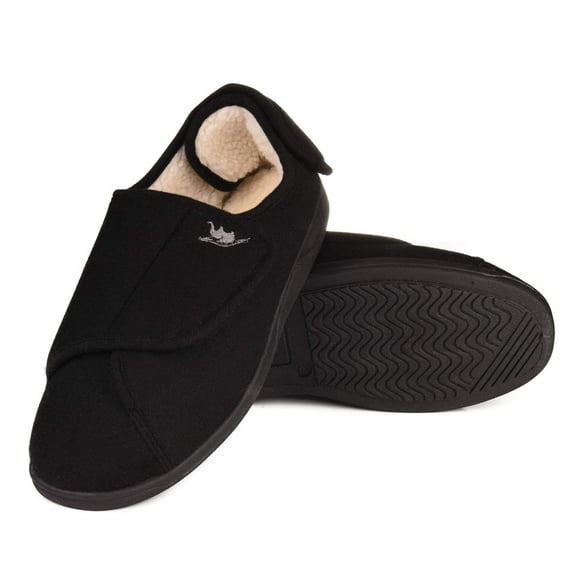 EUROPEAN SOFTEST Women's 80D High Density Memory Foam Diabetic Slippers with Adjustable Closures