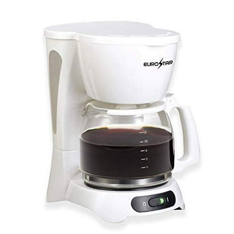 EUROSTAR 4-Cup Coffeemaker (WHITE)