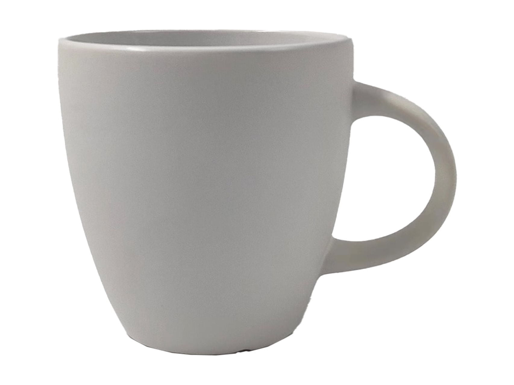 EUROSTAR GM12W 12 Piece 12oz Stoneware Coffee Mug, White