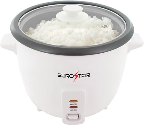 EUROSTAR RC616 16-Cup Rice Cooker, White