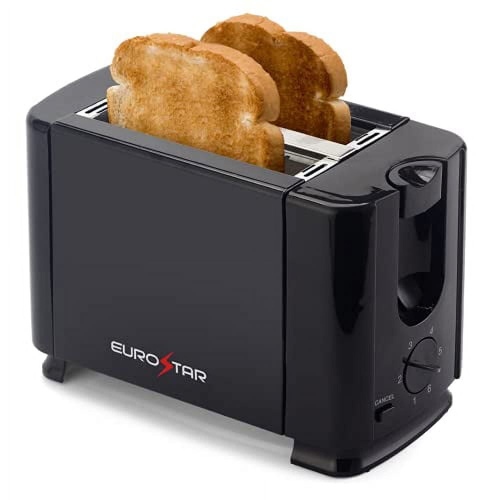 EUROSTAR 2 Slice Toaster BLACK Walmart