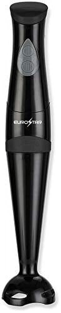 EUROSTAR EH400B 2-Speed Immersion Hand Blender with Detachable Shaft, Black