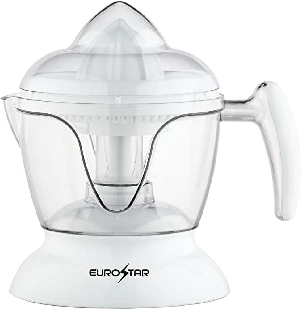 EUROSTAR ECJ600WHITE 25oz Electric Citrus Juicer, White
