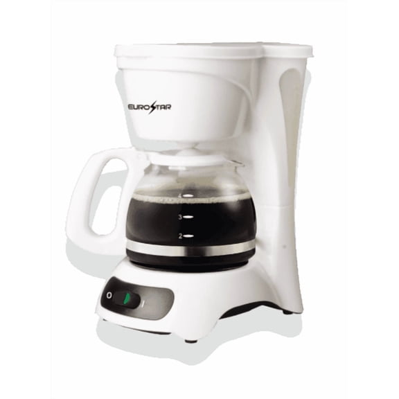 EUROSTAR ECM622W 4-Cup Coffeemaker, White