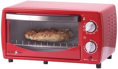 EUROSTAR TO901R 4-Slice Toaster Oven Broiler, Red - Walmart.com
