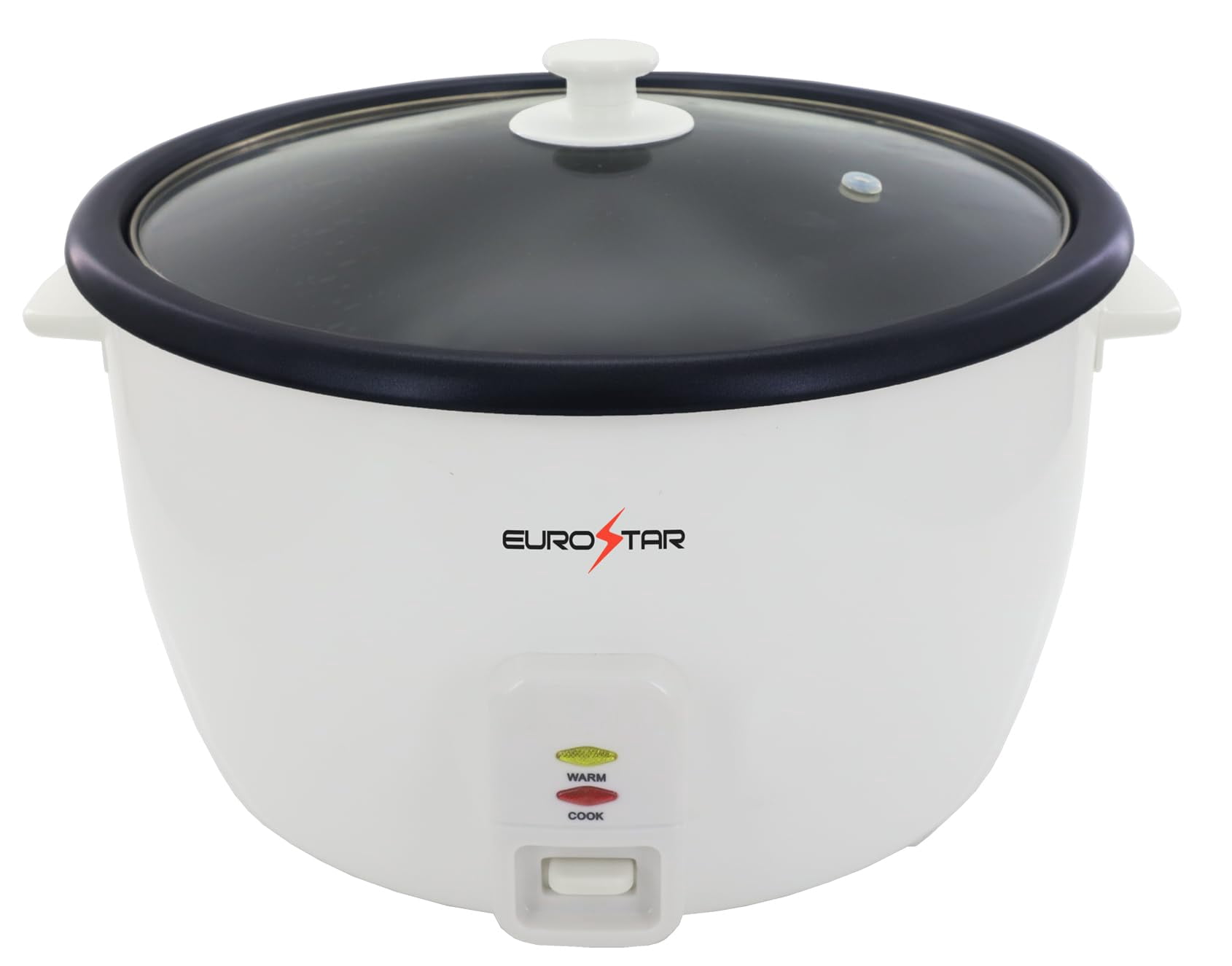 EUROSTAR 50-Cup Rice Cooker, White