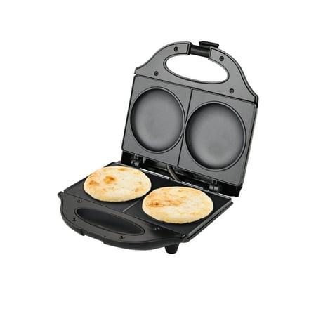 EUROSTAR 2-Serving Arepa Maker, Silver