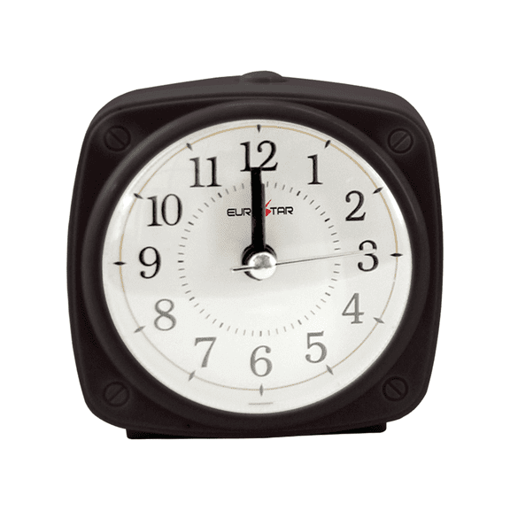 EUROSTAR C510L Alarm Clock with Nightlight, Black