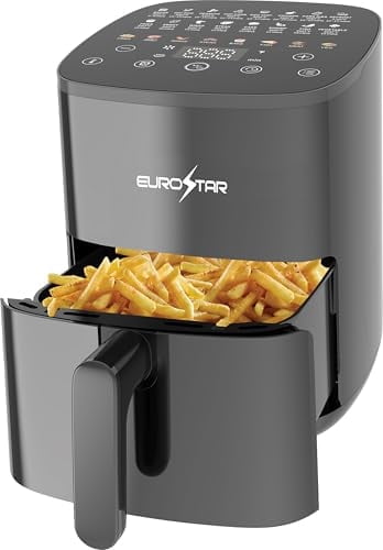 EUROSTAR 5 Quart Air Fryer, Black - Non-Stick