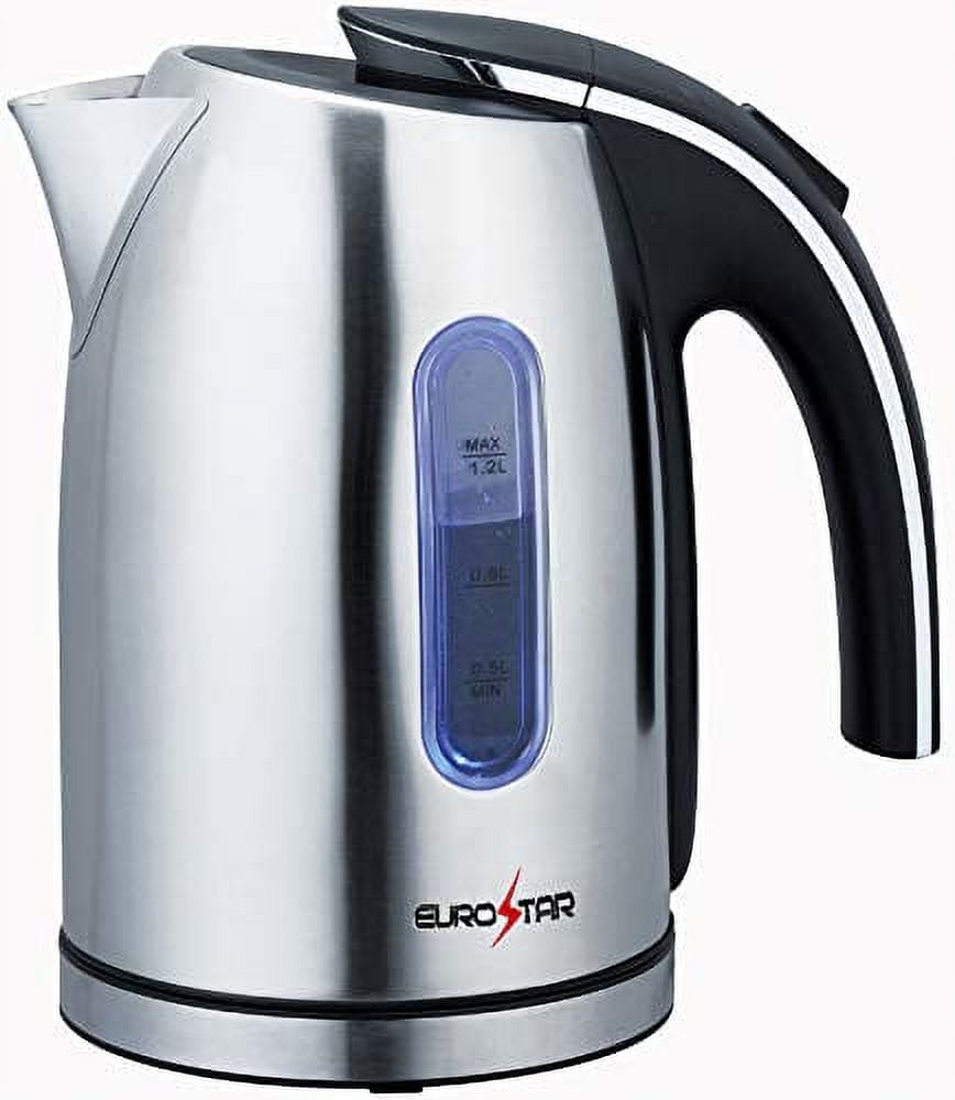 EUROSTAR EKS12SS Electric Kettle 1.2L, Silver
