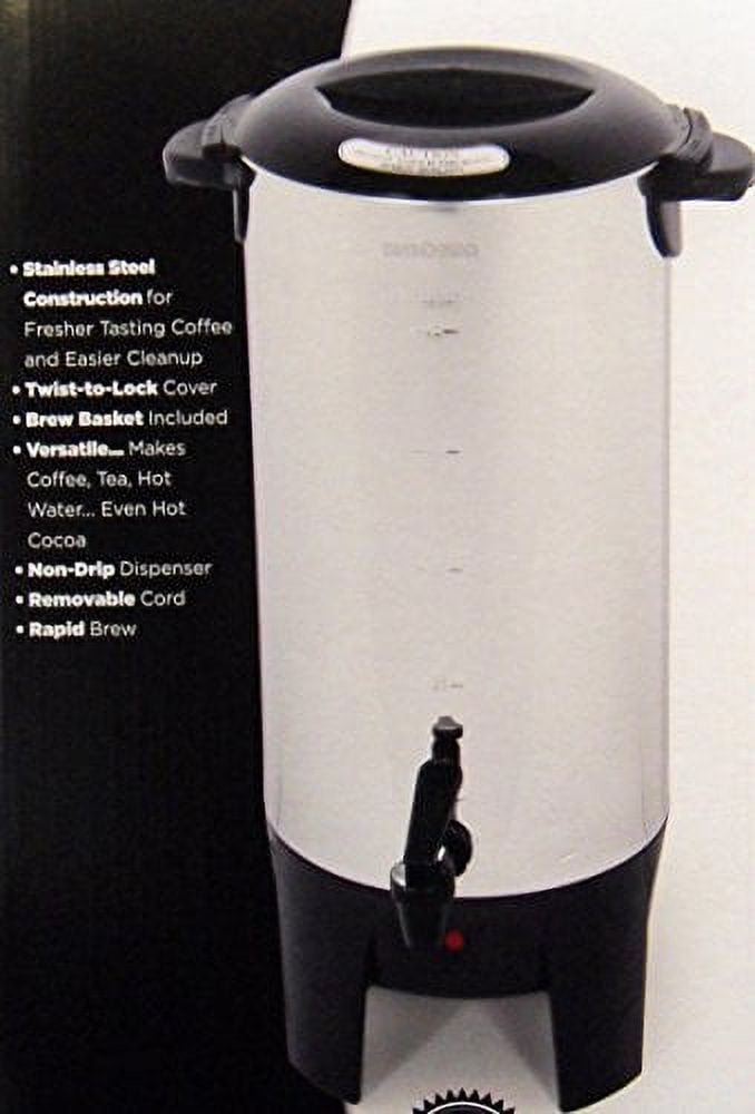 EUROSTAR ES50 10 to 50 Cup Coffee Maker, Steel 