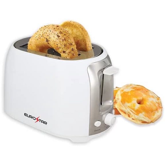 EUROSTAR ET752W 2-Slice Extra Wide-Slot Toaster, White