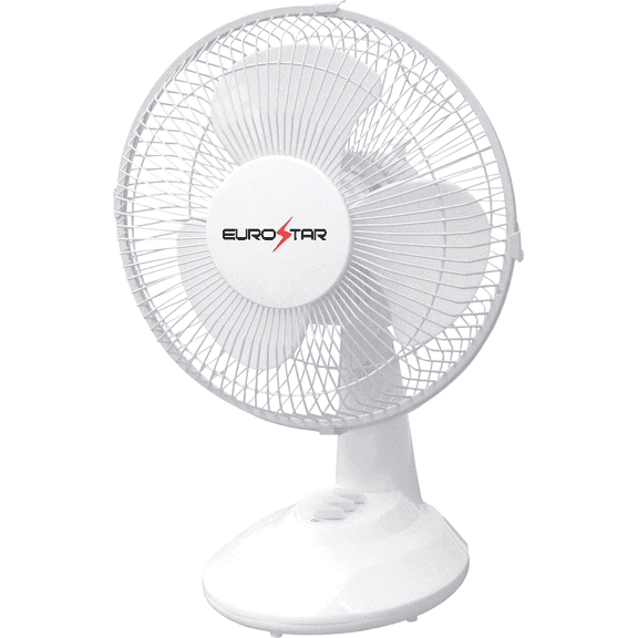 EUROSTAR FDF9W 9" Desktop Fan, White
