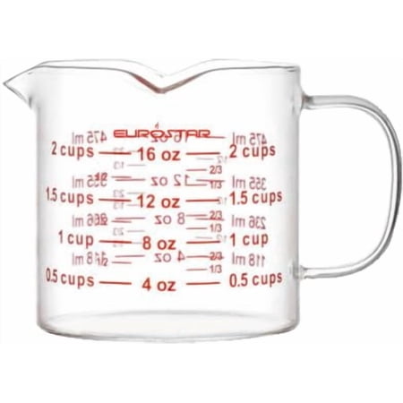 EUROSTAR GMC16T 2-Cup Glass Measuring Cup