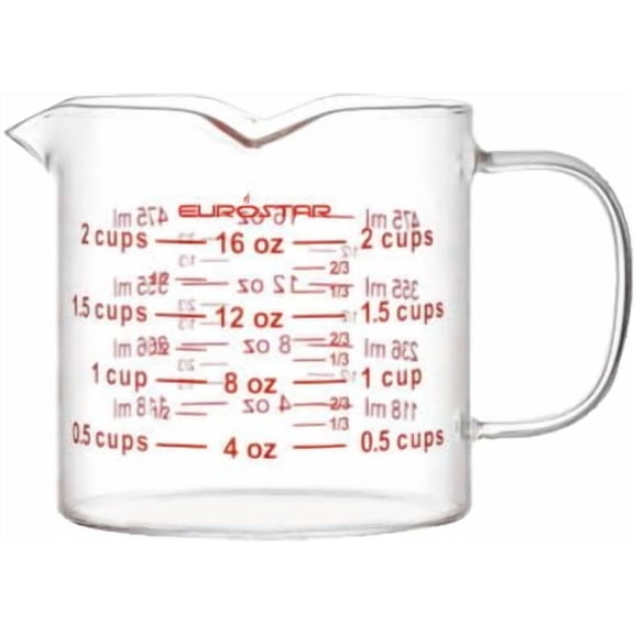 EUROSTAR GMC16T 2-Cup Glass Measuring Cup