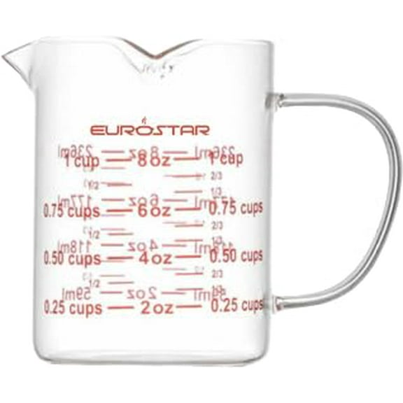 EUROSTAR GMC8T 1-Cup Glass Measuring Cup