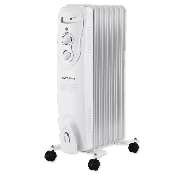 EUROSTAR HRH789W Oil-Filled Radiant Heater, White