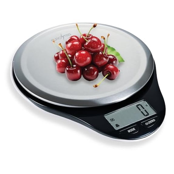 Eurostar Digital Kitchen Scale, Black