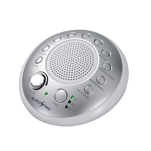 EUROSTAR SM10 Sleep Therapy Sound Machine, 10 Sleep Sounds