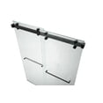 thumbnail image 1 of EUROTECH SHOWERS Monaco 56.5-60" W x 78" H 3/8" Twinglide Frameless Shower Door with Tempered Rain Glass (Matte Black), 1 of 8