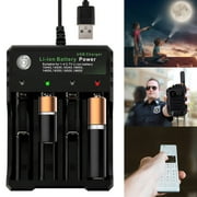 EUWBSSR 1PCS Slots Smart USB 18650 Battery Charger for 3.7V Rechargeable Battery