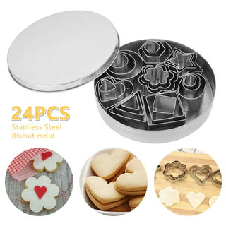 Abokney 3 Piece Flower Cookie Cutters set,Stainless Steel Cookie Cutter Set  for Kids,1.5inch-3inch-4inch Large Pastry Cutter Shapes for