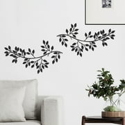 EUWBSSR 2Pcs Metal Tree Leaf Wall Decor Vine Olive Branch Leaf Wall Art Artistic Wall Hanging Sign Decorative Wall Sculpture Sturdy Home Decor for Living Room Bedroom