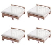 EUWBSSR 4Pcs Plastic Chair Covers Transparent PVC Dinning Chair Covers Protectors Enduring Stain Resistant Waterproof Seat Covers Easy to Clean Chair Protectors