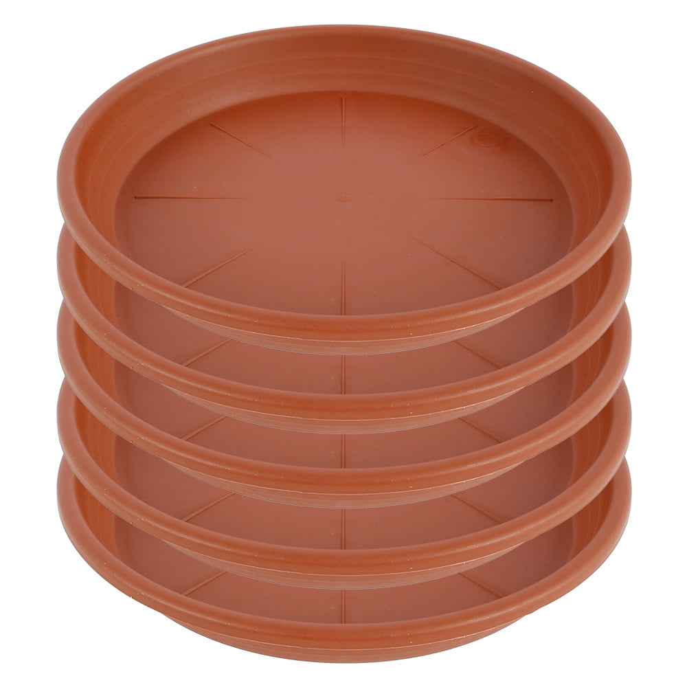 EUWBSSR 5Pcs Plant Saucer Kit 6 10 12Inch Plastic Flower Plant Pot Tray Waterproof Heavy Duty
