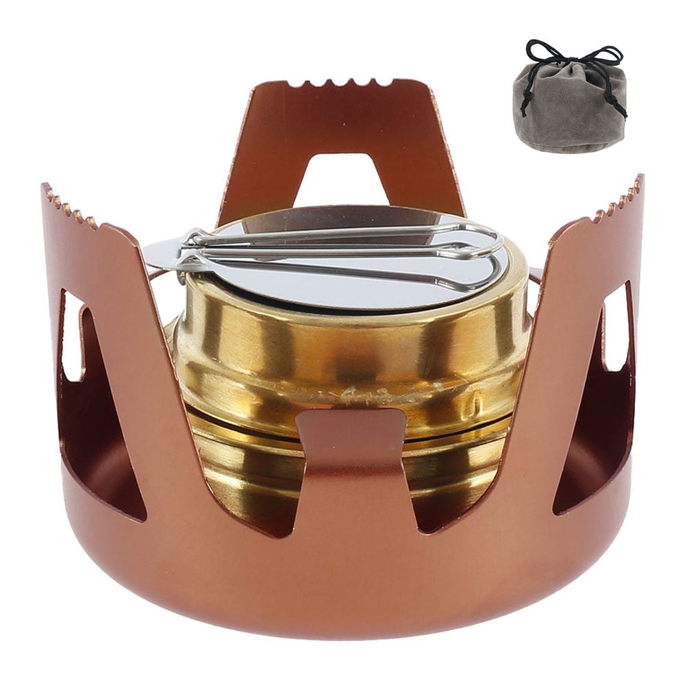 EUWBSSR Alcohol Stove, Portable Stainless Steel Outdoor Alcohol Fuel