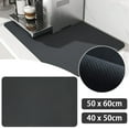 EUWBSSR NonSlip Waterproof Coffee Mat, Rubber Backed Absorbent Dish