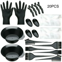 EUWBSSR Hair Dye Coloring Kit Tinting Bowl Dye Brush Ear Cover Gloves Coloring DIY Tools